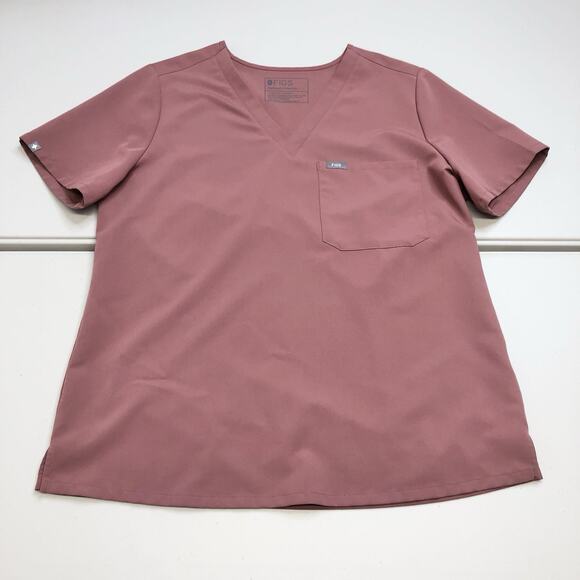 Figs Mauve Scrub Set Catarina Size L Top, High Waisted Yola Size L Pants - Picture 3 of 13